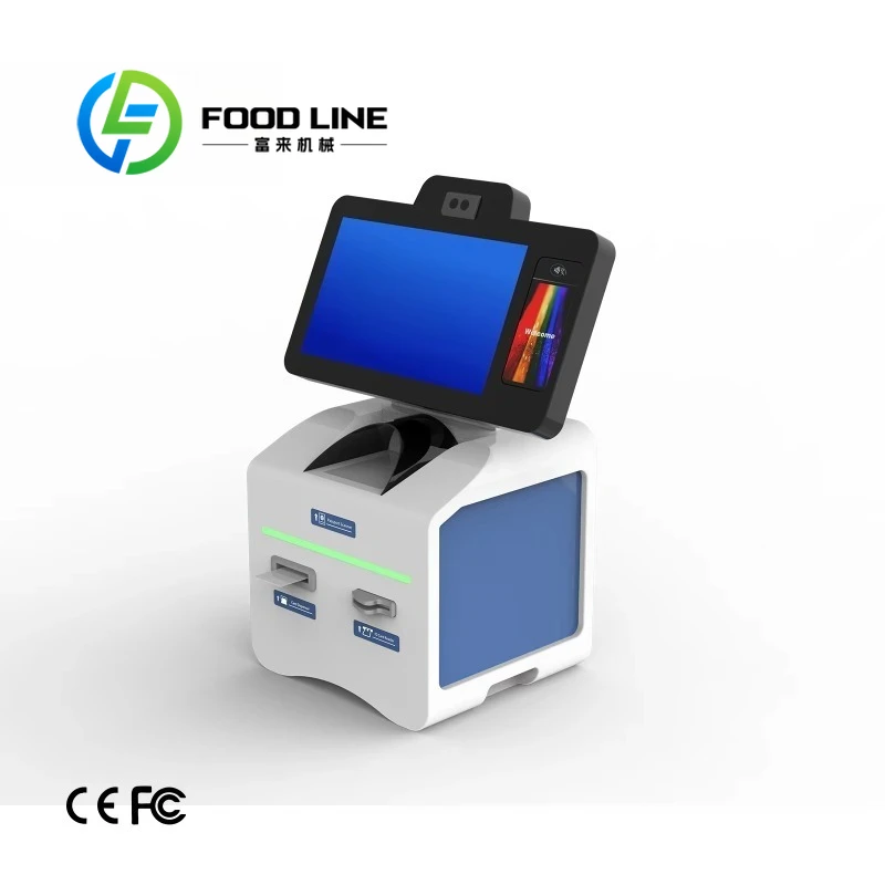

Customized Hotel Top up Kiosk Card Dispensing Machine Desktop Self Service Terminal With Passport Code Scanner