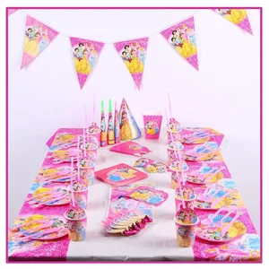 Disney Prenses Doğum Günü Partisi Süslemeleri, Kağıt Tabaklar, Bardaklar, Külkedisi, Kar Beyazı, Belle, sıcak hava Balonu, Bebek Duşu, Sarf Malzemeleri, Çocuklar, 12-En çok satılan yemekler partisi - №11