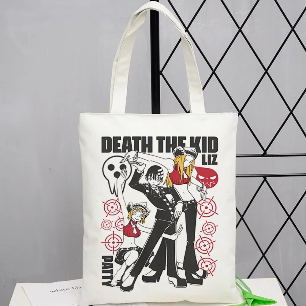 Soul Eater tote bag y2k bolsas de tela foldable einkaufstasche shoulder  woman