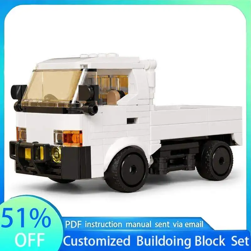 1033PCS Compact Utility Truck Collection MOC Model Building Blocks Creative Vehicle DIY Assembly Toy Education Gift Collection