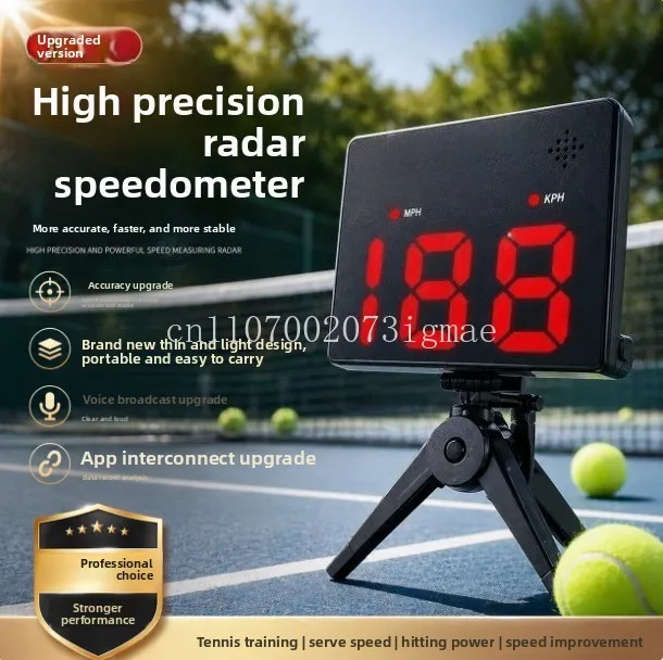 Tennis Speedometer Baseball Softball Soccer Speed Radar Ball Accurate Ultra-thin Convenient Sports Speedometer Professional