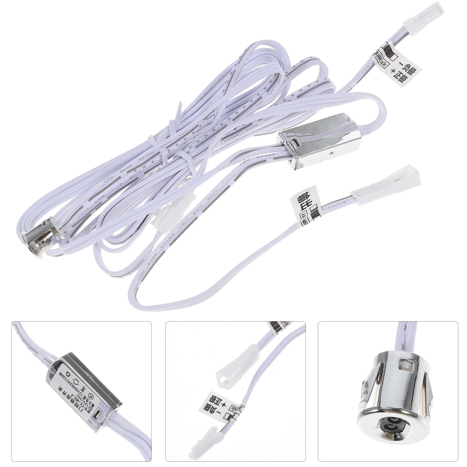 

Replacement LED Touch Switch for Lights ABS Door Sensor Conductivity Door Activated Light Switch Closet Wardrobe Kitchen