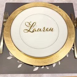 Custom Name Place Cards Wedding, Laser Cutting wood and Acrylic Name Place Card, Baptism Place Card, Birthday Place Card