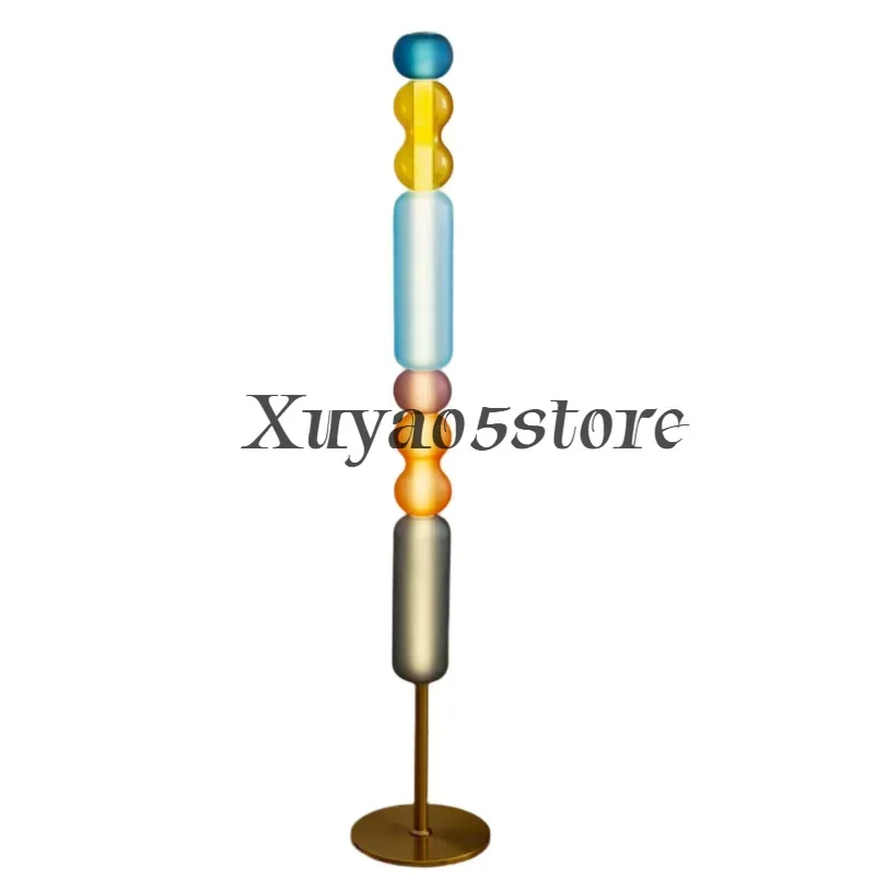 Macaron Round Nordic Postmodern Floor Lamp Designer Bedroom Bedside Lamp Creative Art