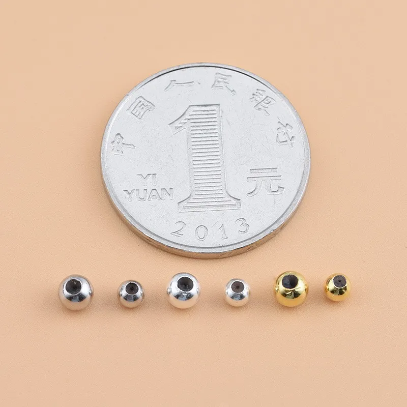 5PCS S925 sterling silver silicone positioning fixed adjustment beads handmade diy bracelet necklace jewelry
