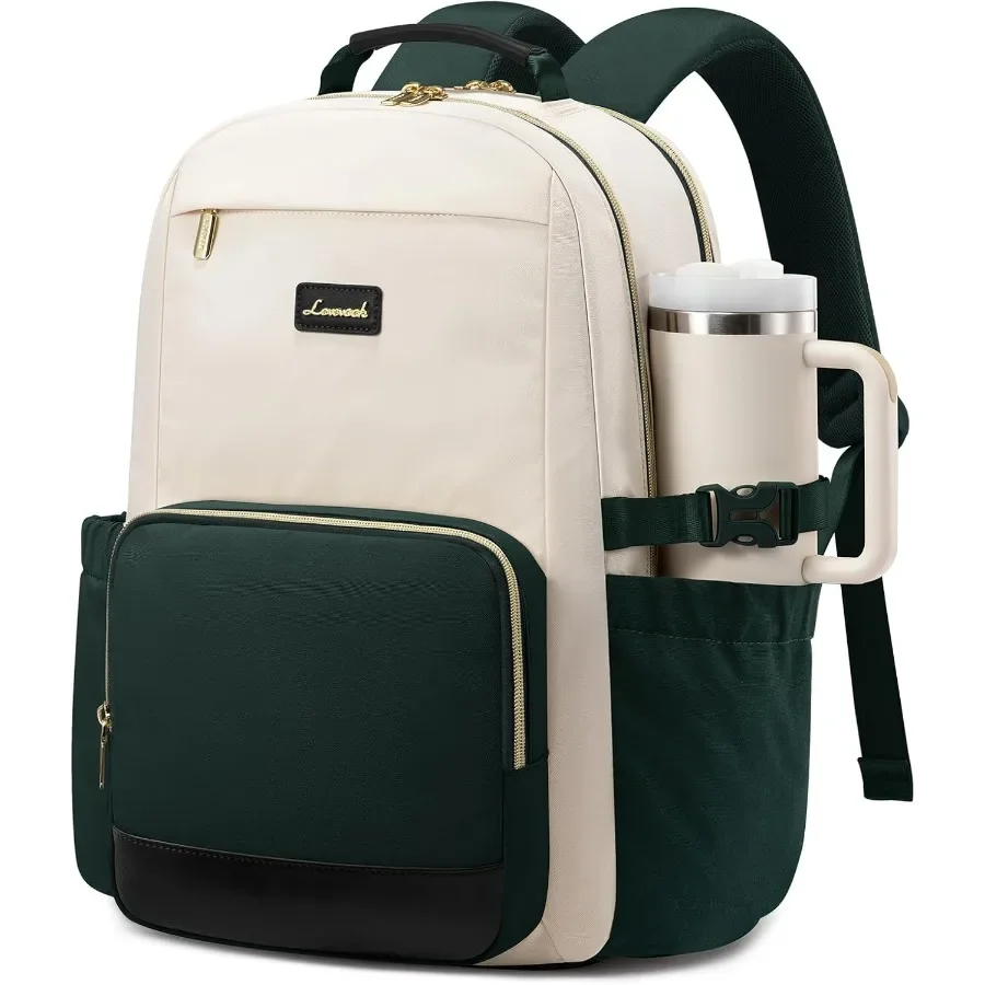 

LOVEVOOK Laptop Backpack for Women with Pouch Pocket for Large Capacity Cup 15.6 Inch Teacher Nurse College Work Backpack Purse