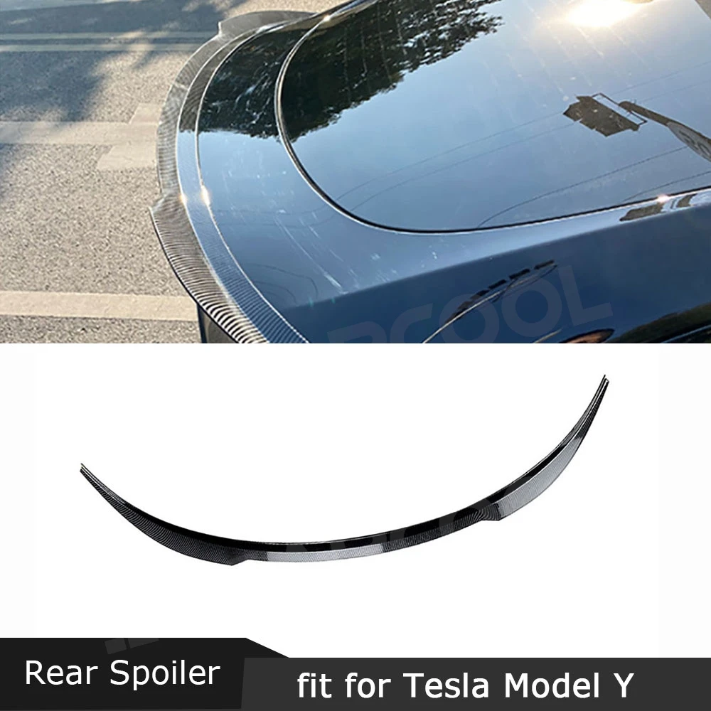 

ABS Car Rear Trunk Spoiler for Tesla Model Y 2020+ Rear Boot Spoiler Wing Trims Body Kit Accessories M Style External Decoration