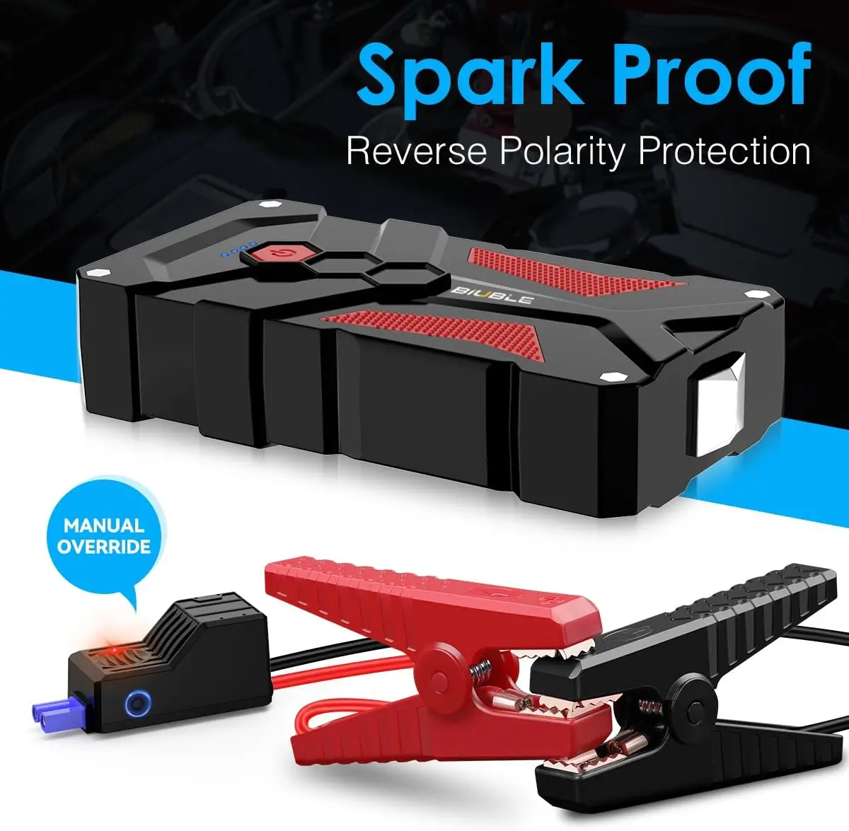 حزمة Jump Starter 5000A 12V Lithium Boost مع USB-C وإضاءة LED #6