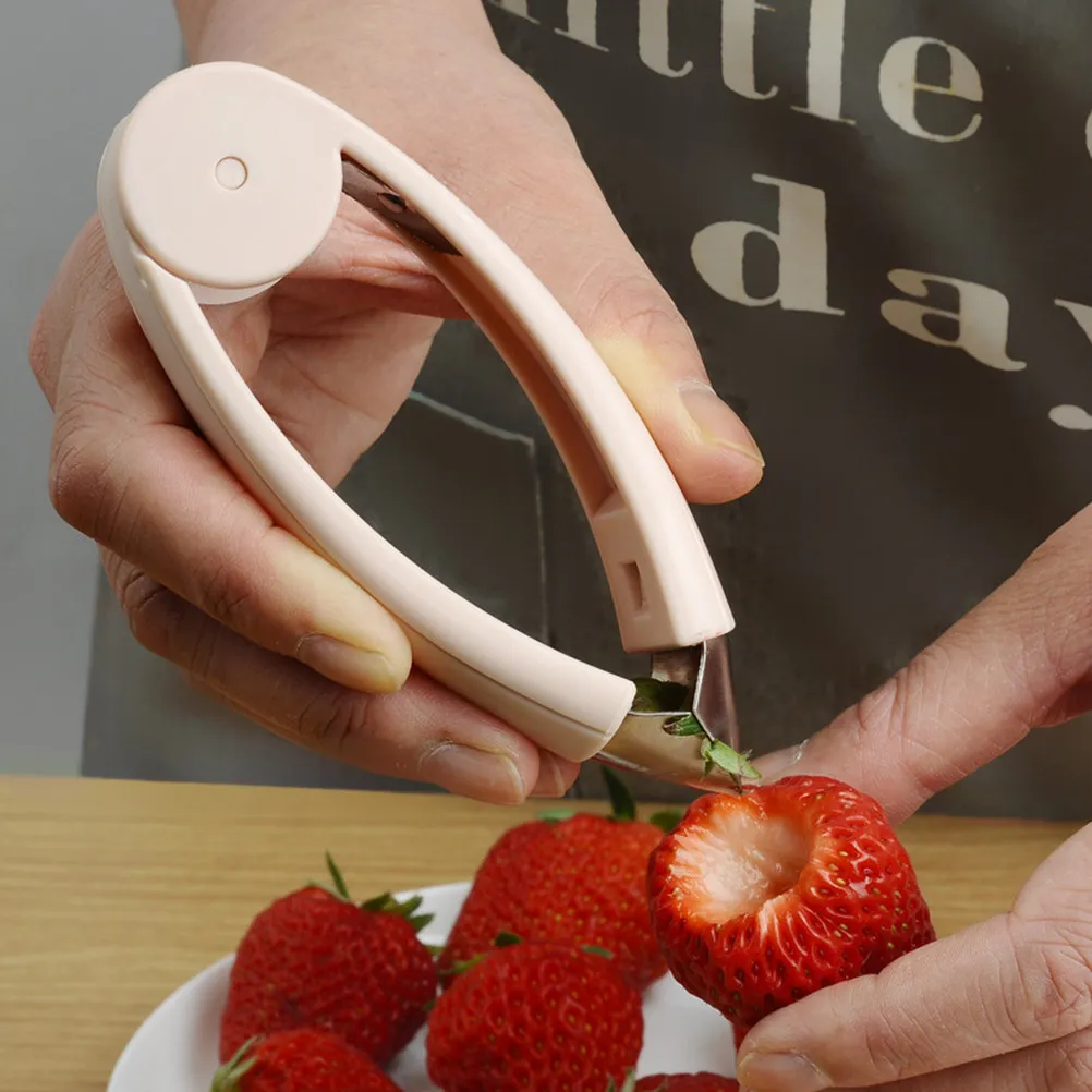 Sturdy Pineapple Core Remover Strawberry Stem Remover Fruit Huller Tool Multi Functional Kitchen Gadget for Pineapple Eye and view 4