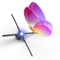 Wifi 73cm Large Best Indoor Advertising Machine LED Holographic 3D Display Fan Hologram Projector Levitation virtual