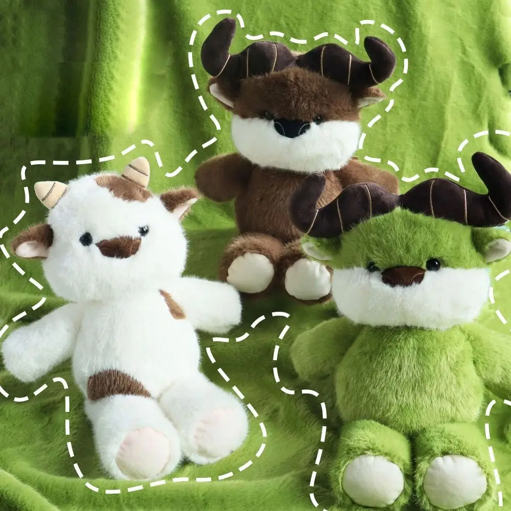 Presente criativo macio vaca pelúcia animal travesseiro de pelúcia suporte emocional bonito animais de pelúcia pelúcia travesseiro de pelúcia de 15.75 polegadas