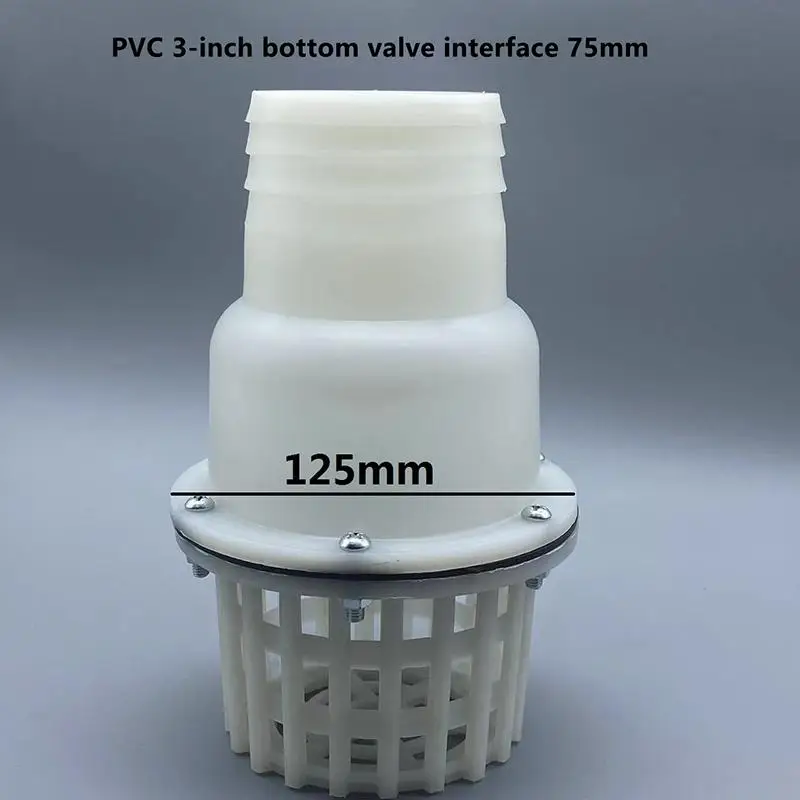 Fußventil oder Rückschlagventil 2-Zoll 50mm / 3-Zoll 75mm Großbohrung Fußventil Kunststoff Selbstansaugende Pumpe Bodenventil Filter – Detail 10