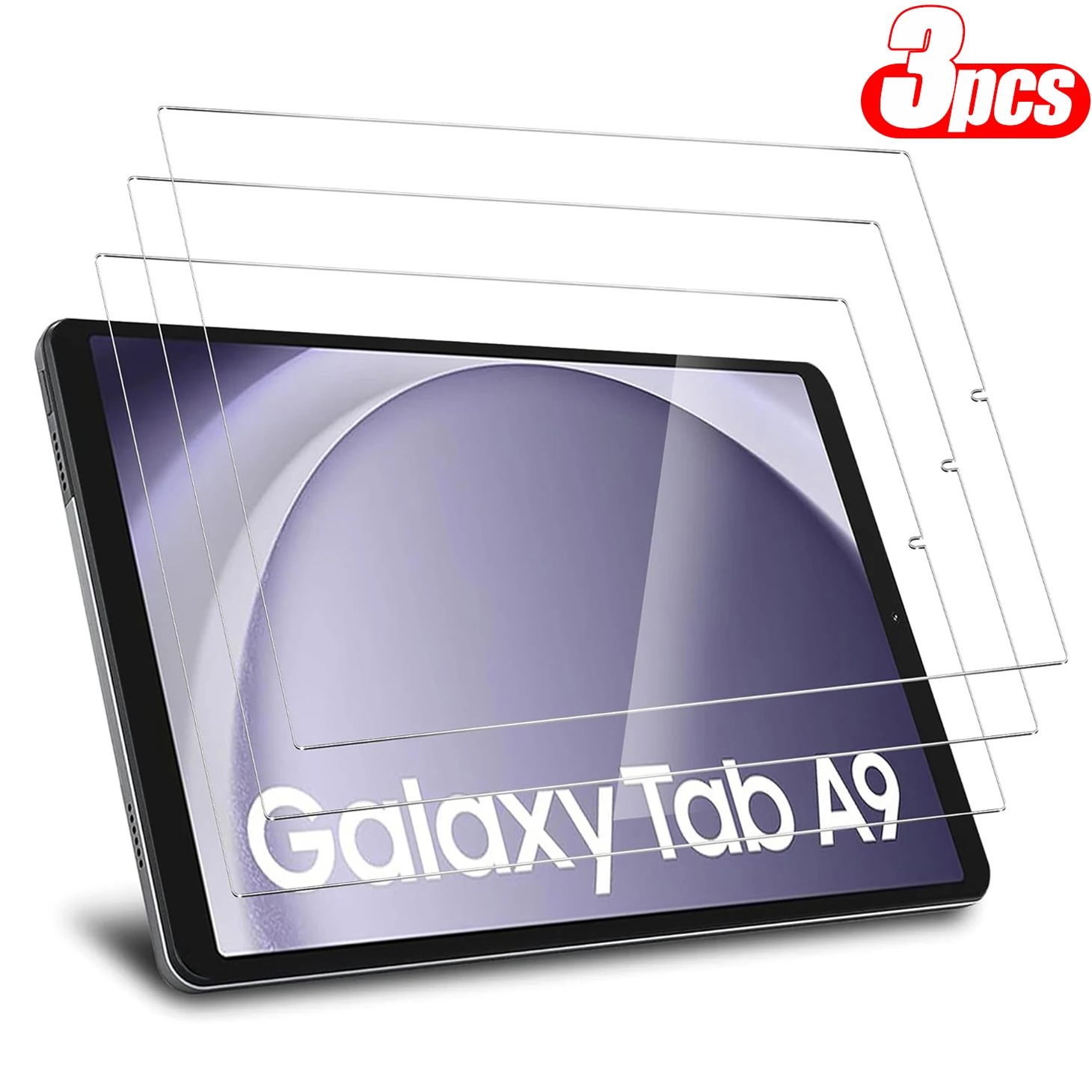 

3pcs Tablet Screen Protector for Samsung Galaxy Tab A9 2023 8.7 Inch Coverage Protective Film Tempered Glass for SM-X110 SM-X115