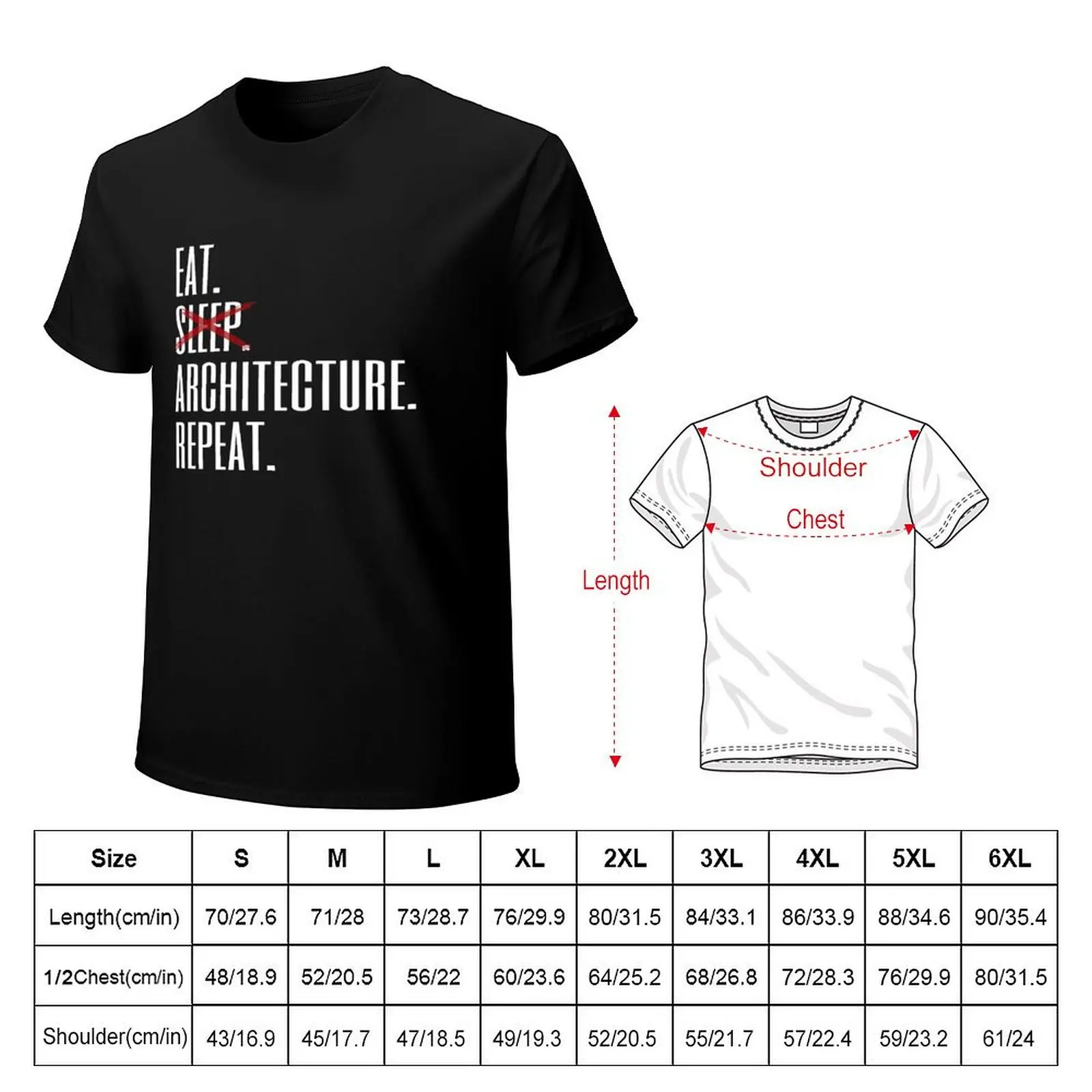 Eat Sleep Architecture Repeat T-shirt animal prinfor boys boys animal print t shirts for men pack