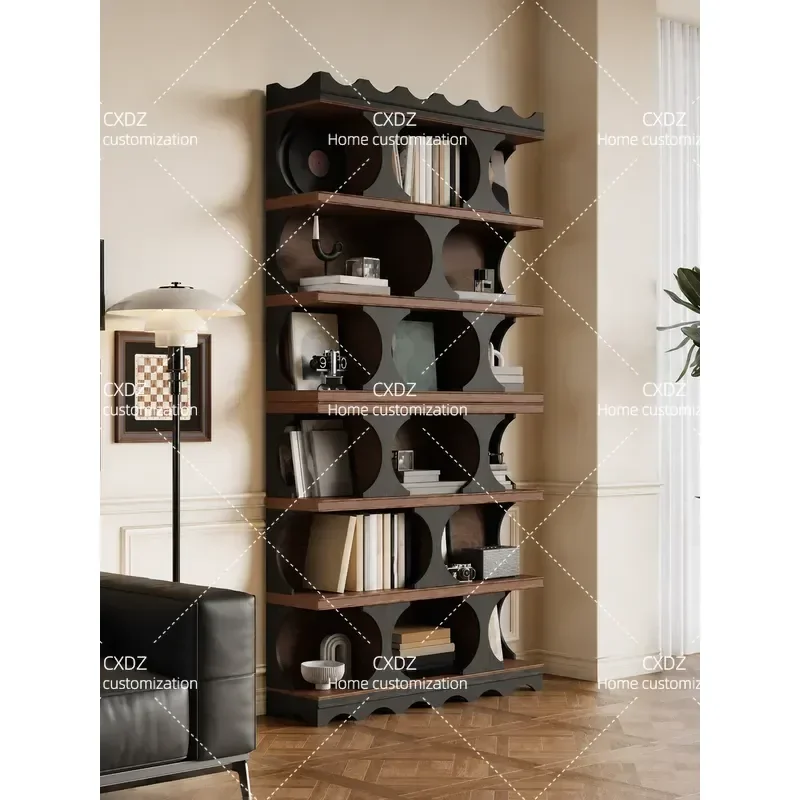 French Vintage Bookcase Antique Living Room Display Cabinet Shelf Bedroom Storage Locker Entrance Hallway Furniture