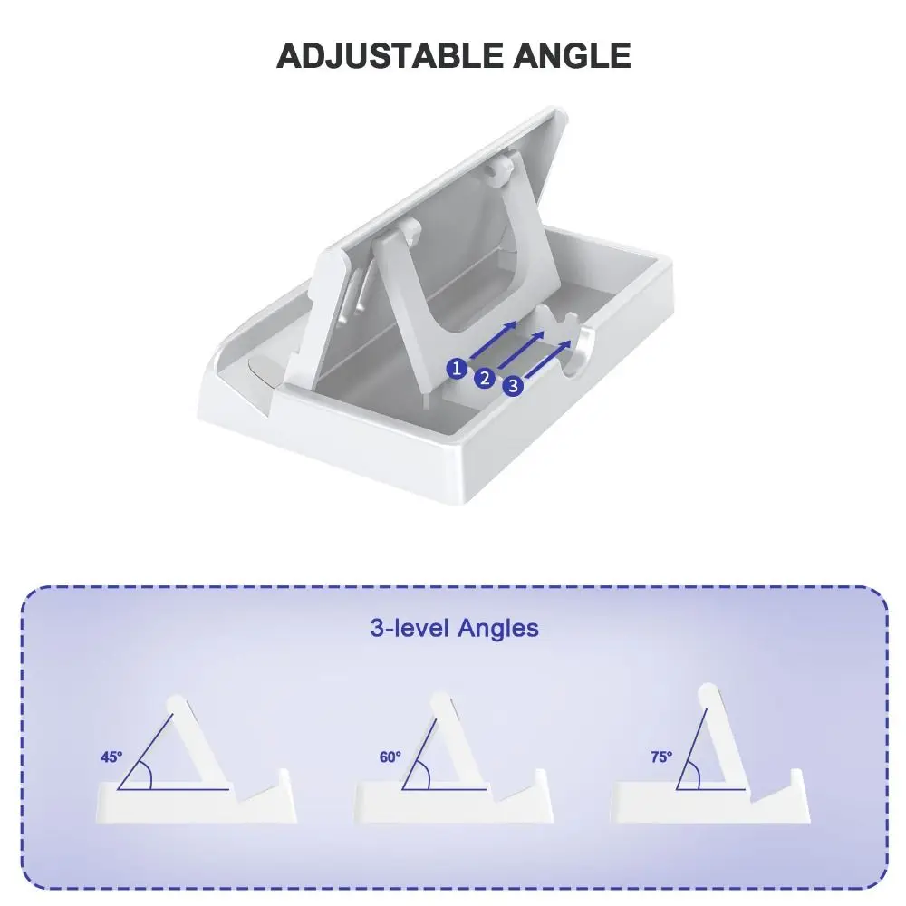 Multi-angle Console Stand Holder Plastic Adjustable Game Rack Foldable Game Console Accessories for Asus Rog Ally