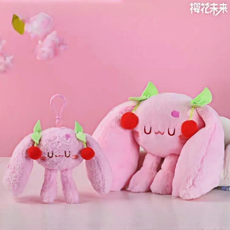 

New in stock Anime Hatsune Miku Rabbit ears Q version Kawaii Figure mini bag pendant Plush pendant Cosplay props toys Gifts