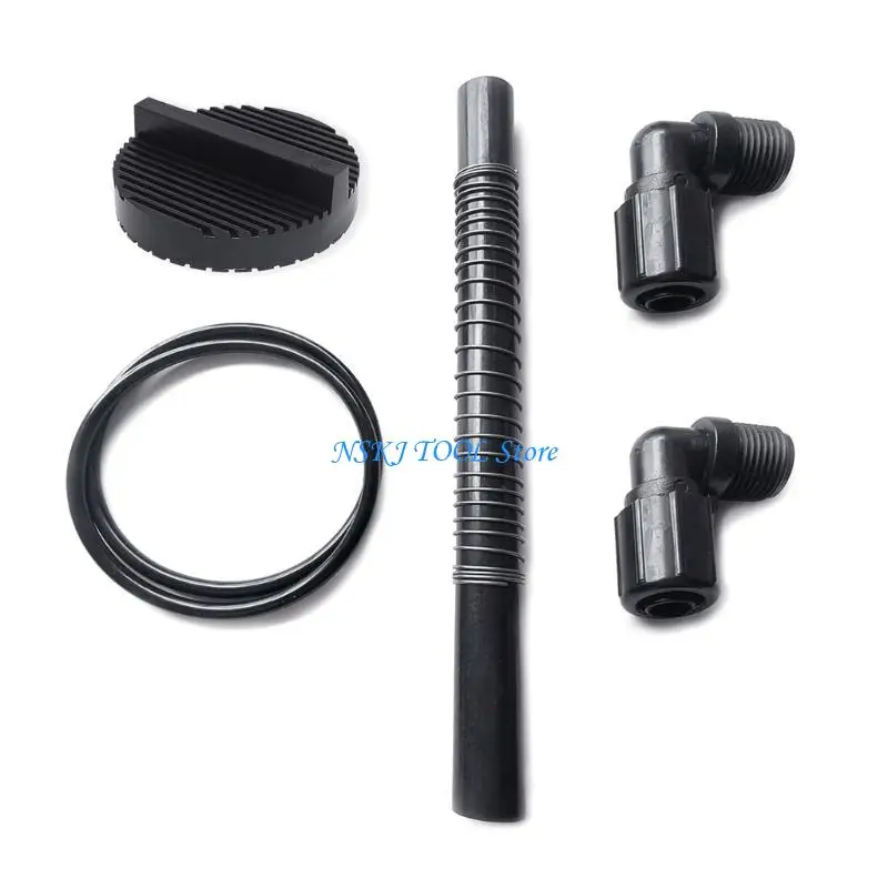 مجموعة استبدال وحدة تغذية الكلور الكاملة L8RC لحمامات السباحة تتضمن تركيبات صامولة خرطوم زنبركية وحشية