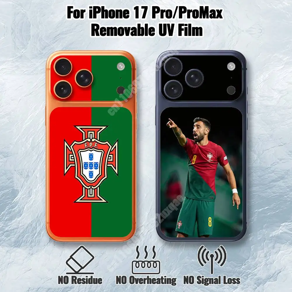 

Portugal Football F-Fernandes-S Removable UV Film for iPhone 17 Pro 17 ProMax Back Cover