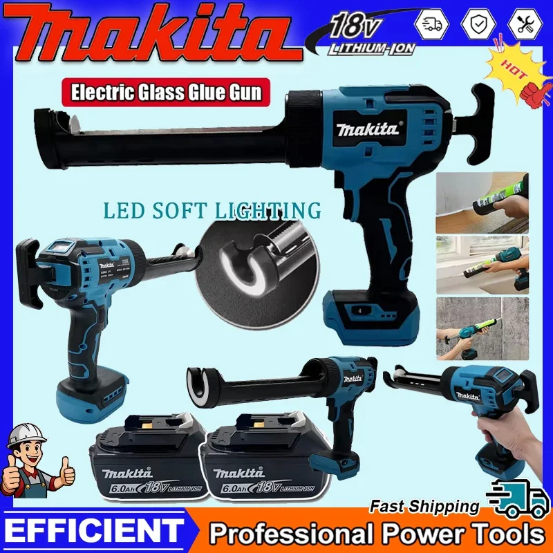 

Makita Cement Glass Adhesive Glue Seal Sealant Tool Electric Glass Glue Gun Wireless Glass Doors Windows Filling Sewing Gun