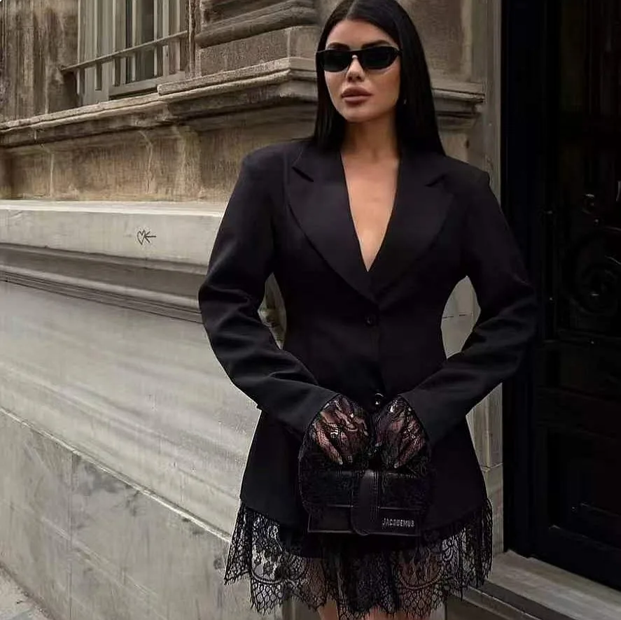 Women's Fashion Blazer, Tailored Waist Lace Up Office Blazers, Spring Summer Outerwear Tops