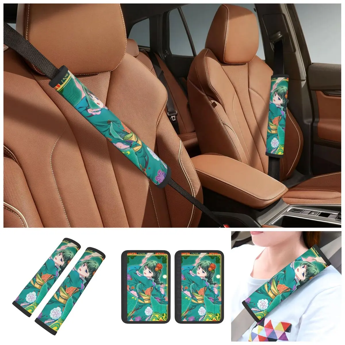 Maomao The Apothecarys Diaries Car Seat Straps Shoulder Pads Super Soft Seat Belt Covers for Long Flight