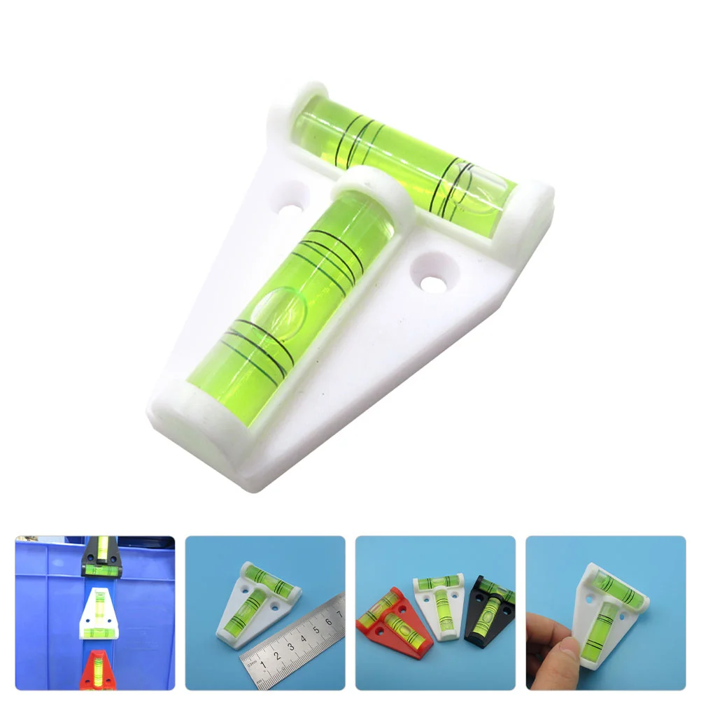 Mini Measuring Tool Horizontal Bubble Level T Shape Precision Spirit Level Waterproof Shatterproof Magnetic Design Compact PMMA