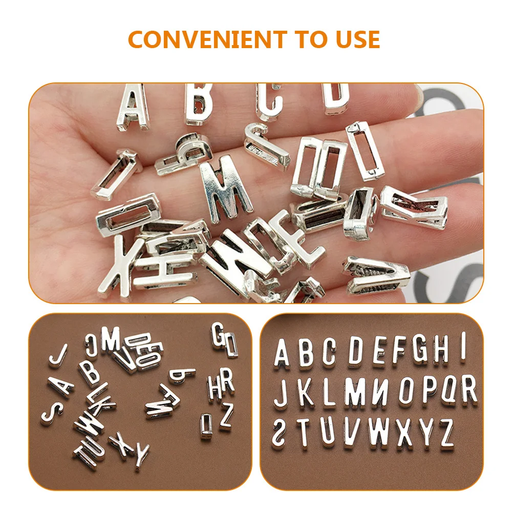 

52 шт., подвеска в виде буквы из сплава, сделай сам, подвески с алфавитом для изготовления ювелирных изделий, браслет, брелок, ожерелье, аксессуары, подвески с буквами