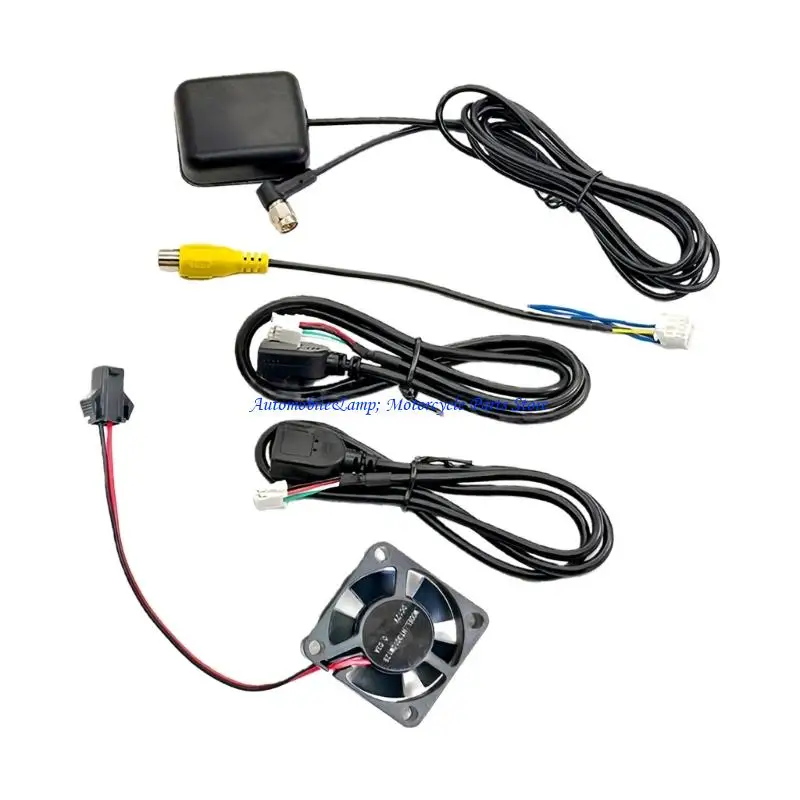 H7BD Complete Car Navigation Includes Backup Camera Line Wiring and Cooling Fan