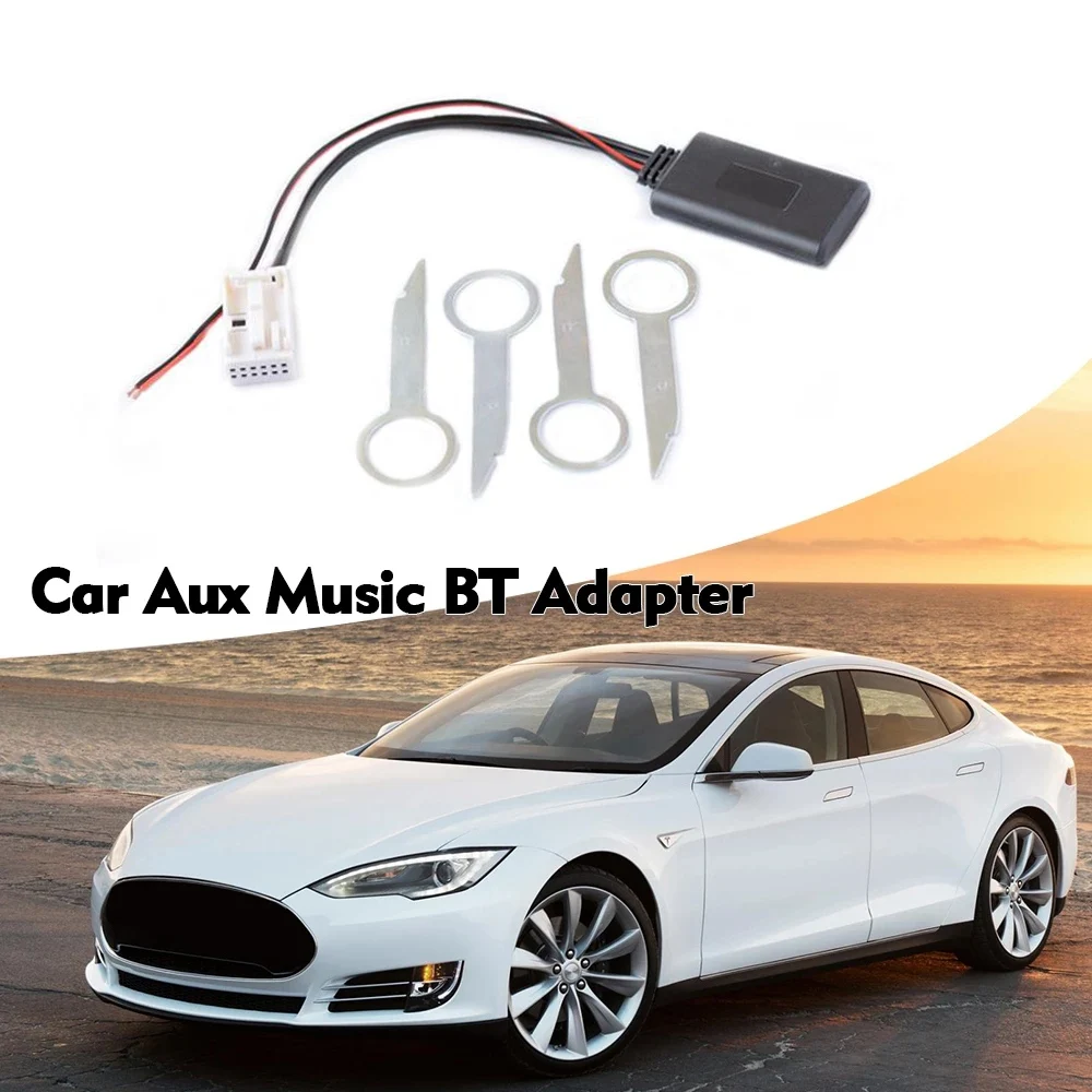 Car Aux Music BT Adapter for Audi A4 B7 TTs TT A8 R8 A3 A2 Six-Disc CD Player AUX in with Disassembly Tool