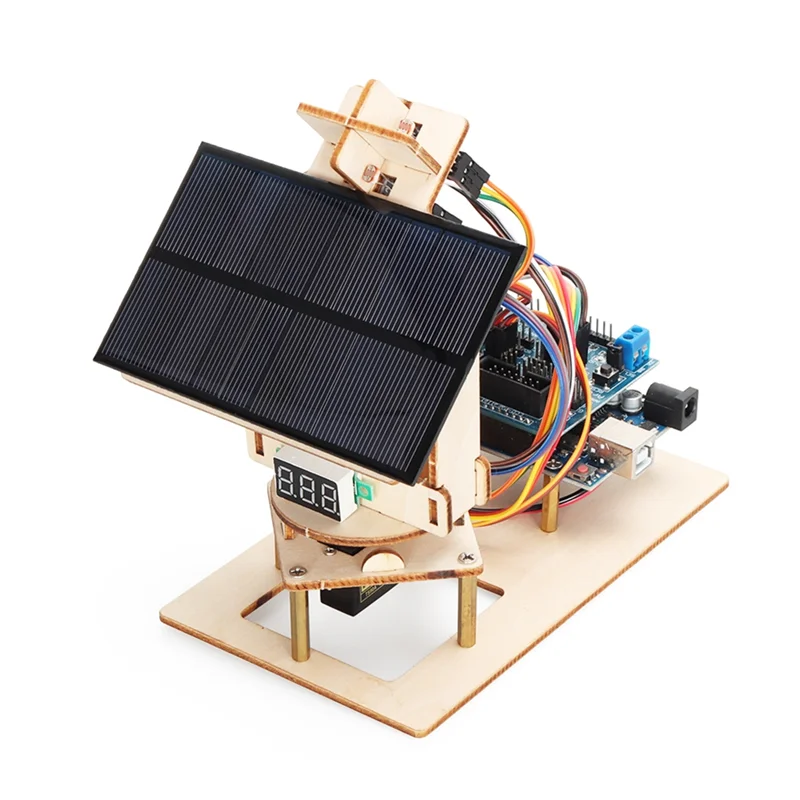 Complete Starter Kit For Arduino Programming Solar Tracking System Great Fun STEM Education Full Version Set Black & Yellow