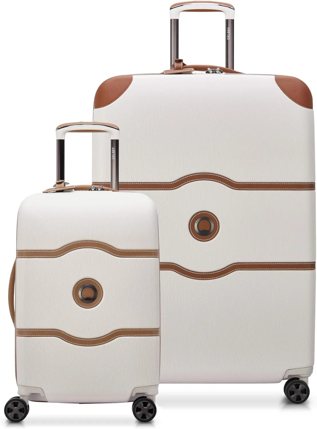 DELSEY Paris Chatelet Air 2.0 Hardside Luggage with Spinner Wheels, Angora, 2 Piece Set (19/28)