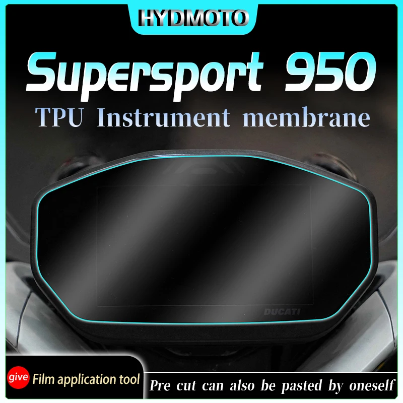 For Ducati Supersport 950 instrument film screen protection TPU film modification sticker decoration