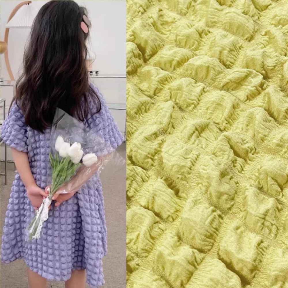 

Эластичная ткань Bubble Fabric для платьев, повязок на голову, сумок, подушек, одежды, оптовая продажа, ткани для рукоделия, шитья, по метру, для пошива одежды