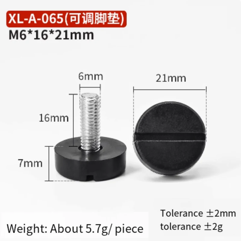 

M8 M10 Leveling Foot Screw On Type PP Plastic Furniture Table Chair Sofa Leg Anti-slip Feet Adjustable Leveler Base Bolt Pad