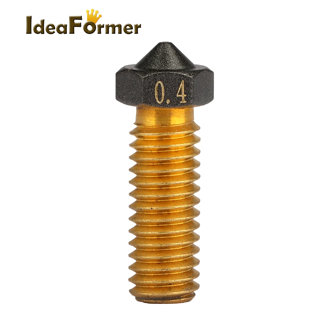 

1pcs 3D Printer Volcano M6 Threaded Brass PTFE Nozzle 0.2/0.3/0.4/1.0mm for 1.75mm Filament E3D Volcano Hotend Extruder