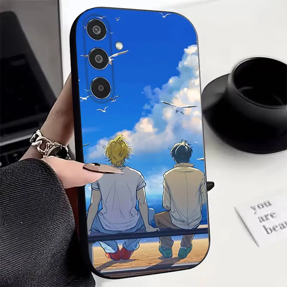 B-Banana Fish Ash Lynx Eiji Okumura Phone Case For Samsung Galaxy  A22 A21 Ultra  A70  A71 A73 A72 Black Back Cover