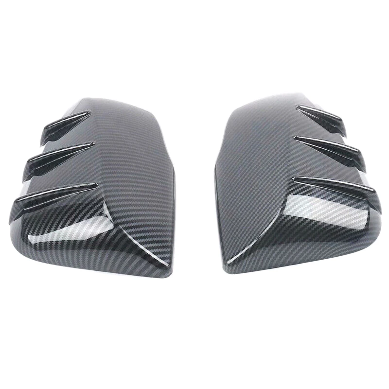 

2Pcs Car Carbon Fiber Style Side Rear View Mirror Cover Trim for Toyota Rav4