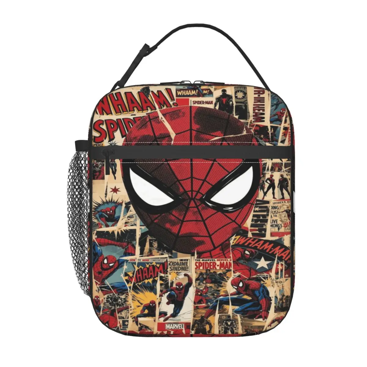 

Изолированная сумка для обедов Marvel Spider-Man, подходит для работы и учебы, герметичный и сохраняющий холод контейнер для еды Avengers.