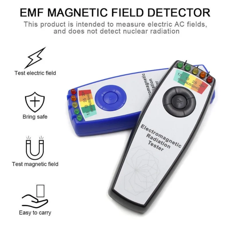 

Измерительный прибор EMF, прибор для измерения излучения магнитного поля, прибор для измерения излучения магнитного поля Milli Gauss