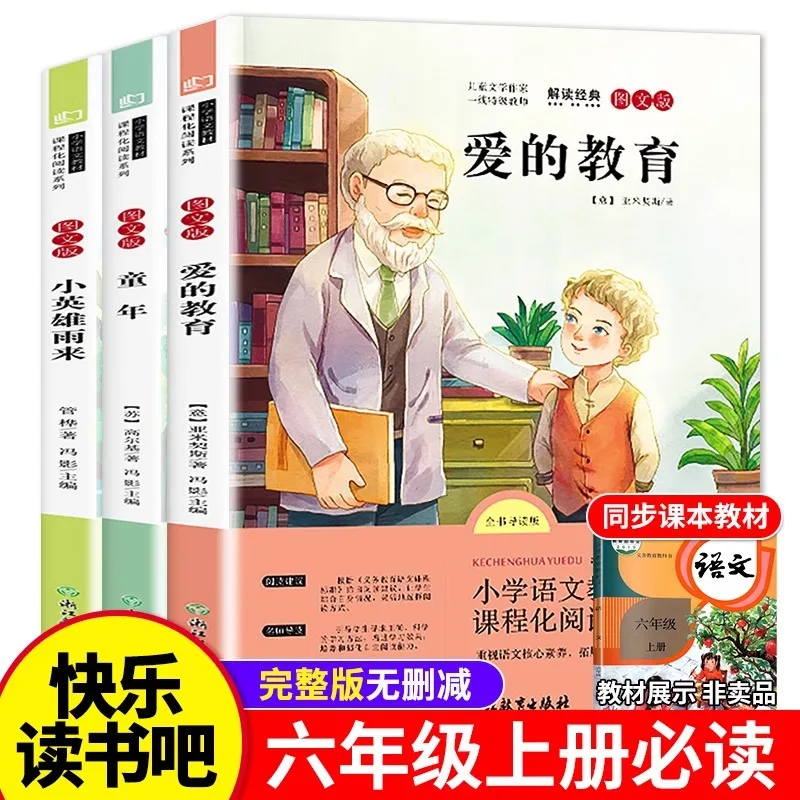 

Любовь Образование Детство Little Hero Rain поставляется классические книги для внеклассного чтения для 6 классов, том 1
