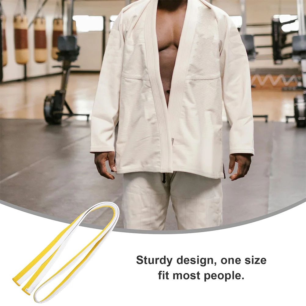 حزام الكاراتيه للرجال والنساء، حزام الخصر للتدريب على فنون القتال التايكوندو، حزام موحد من القطن خفيف الوزن للممارسة