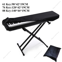 61/76/88 Key Digital Electronic Piano Cover with Shrinkable Drawstring Washable Electric Piano Keyboard Dust Cover Dustproof