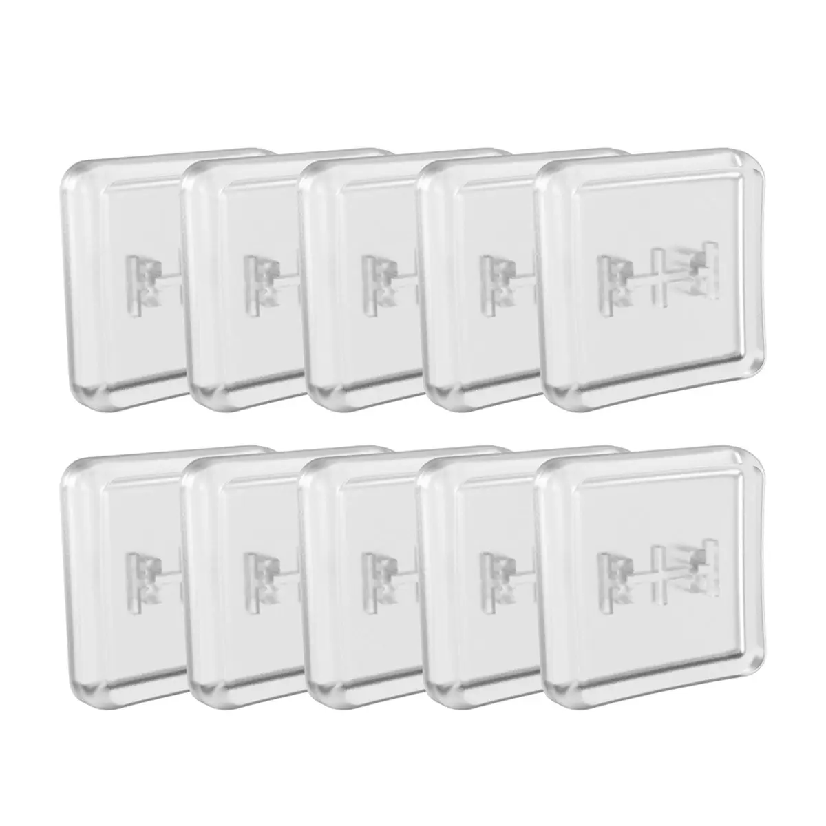 [VALUE PACK]10pcs Low Profile PC Keycaps for 1350 Choc Switch Mechanical Keyboard Ultra Thin Transparent Keycaps