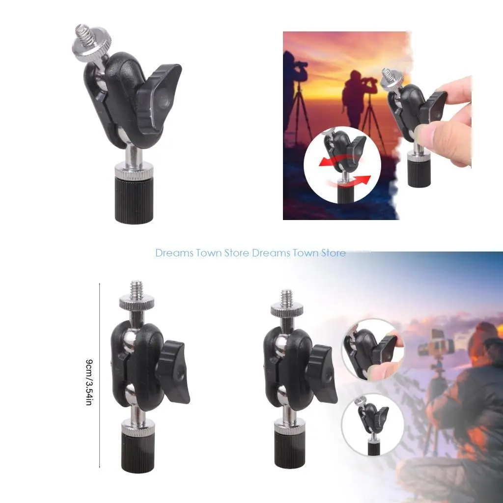 

HX6A 1/4inch Thread Metal Extension Adapter for Camera Microphone Mount Extension Arm