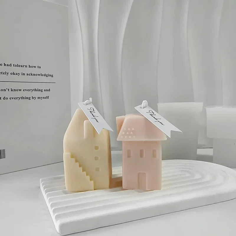 

House Silicone Candle Mold DIY House Candle Mold Handmade Soap Wax Mold