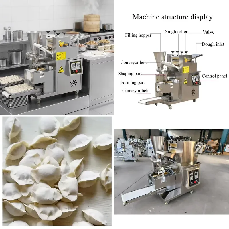 Automatic Dumpling Filling Machine for Pie Samosa Making and Dumpling Forming