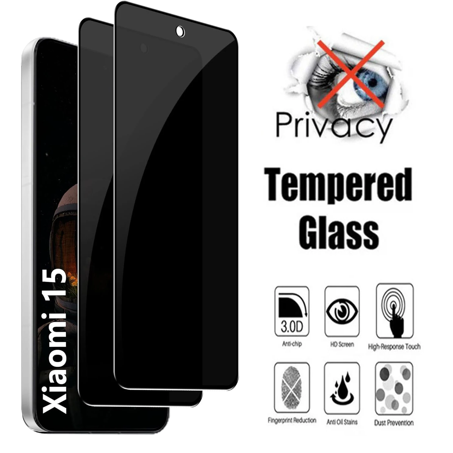 2/4Pcs 9H Privacy S… - image