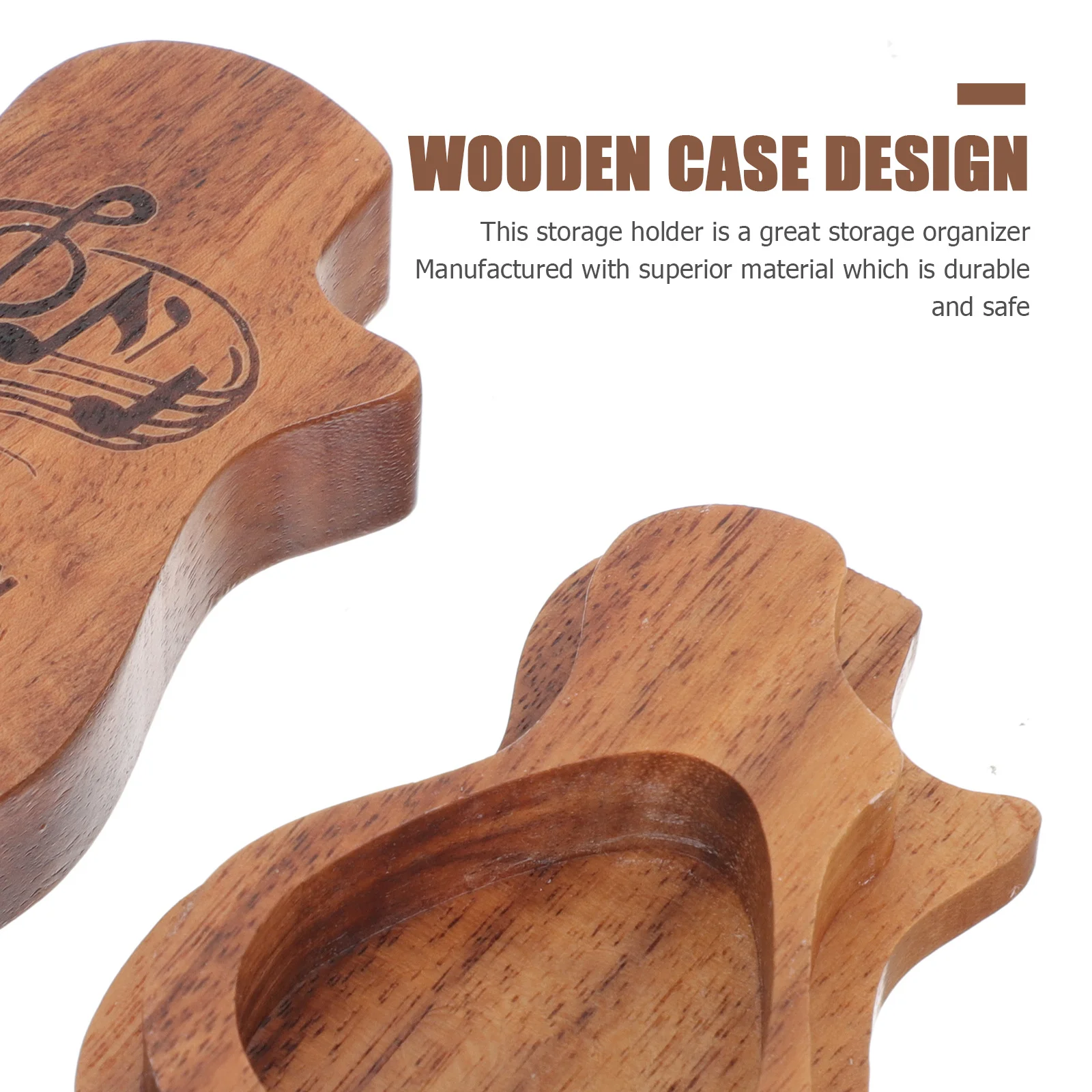 

Handmade Wooden Guitar Durable Storage Organizer for Acoustic Electric Guitar Travel Concert Music Gift