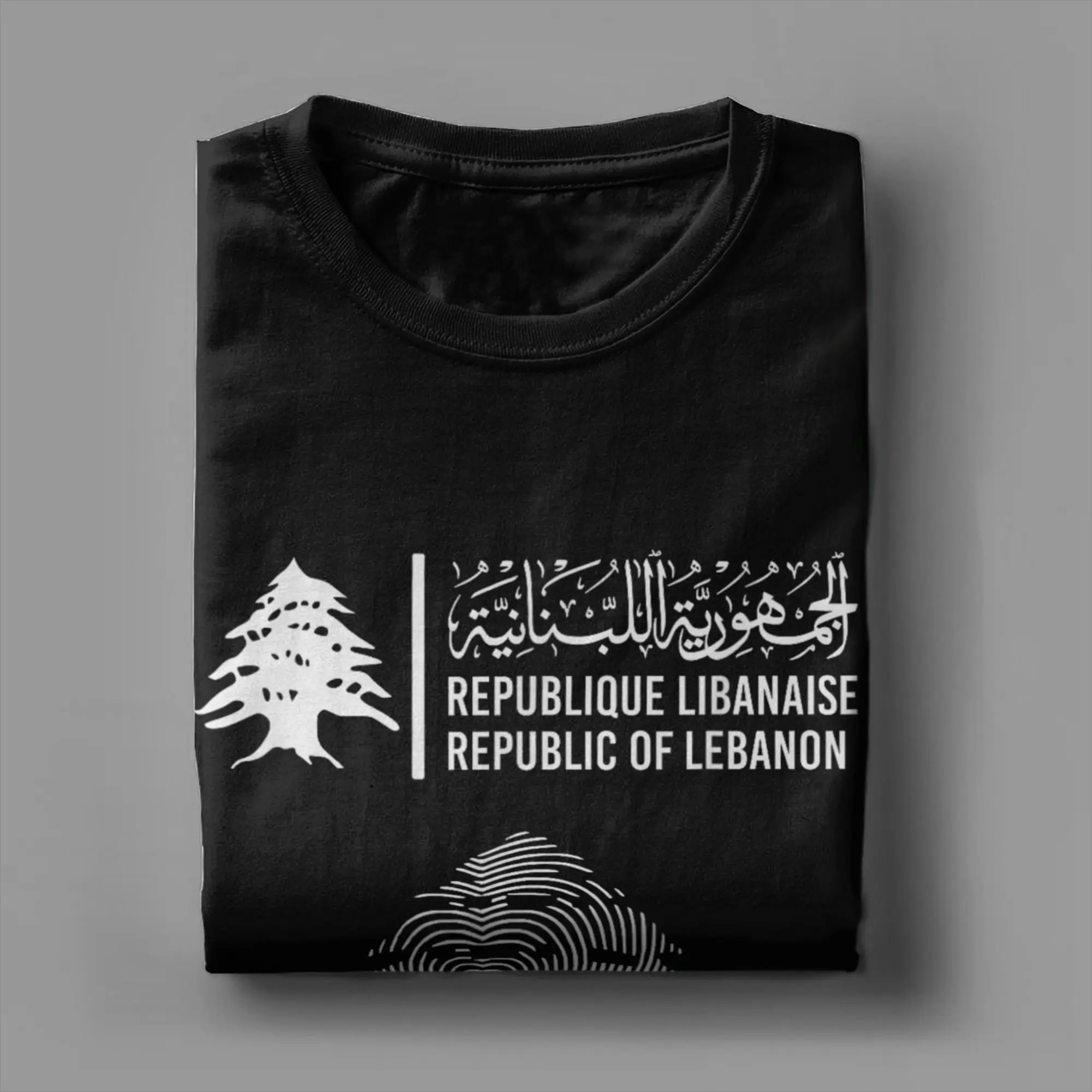 Lebanon Flag Map Beirut Cedar Tree Lebanese Heritage T Shirt Men T Shirts Summer Round Neck Tees Loose Oversize Clothing